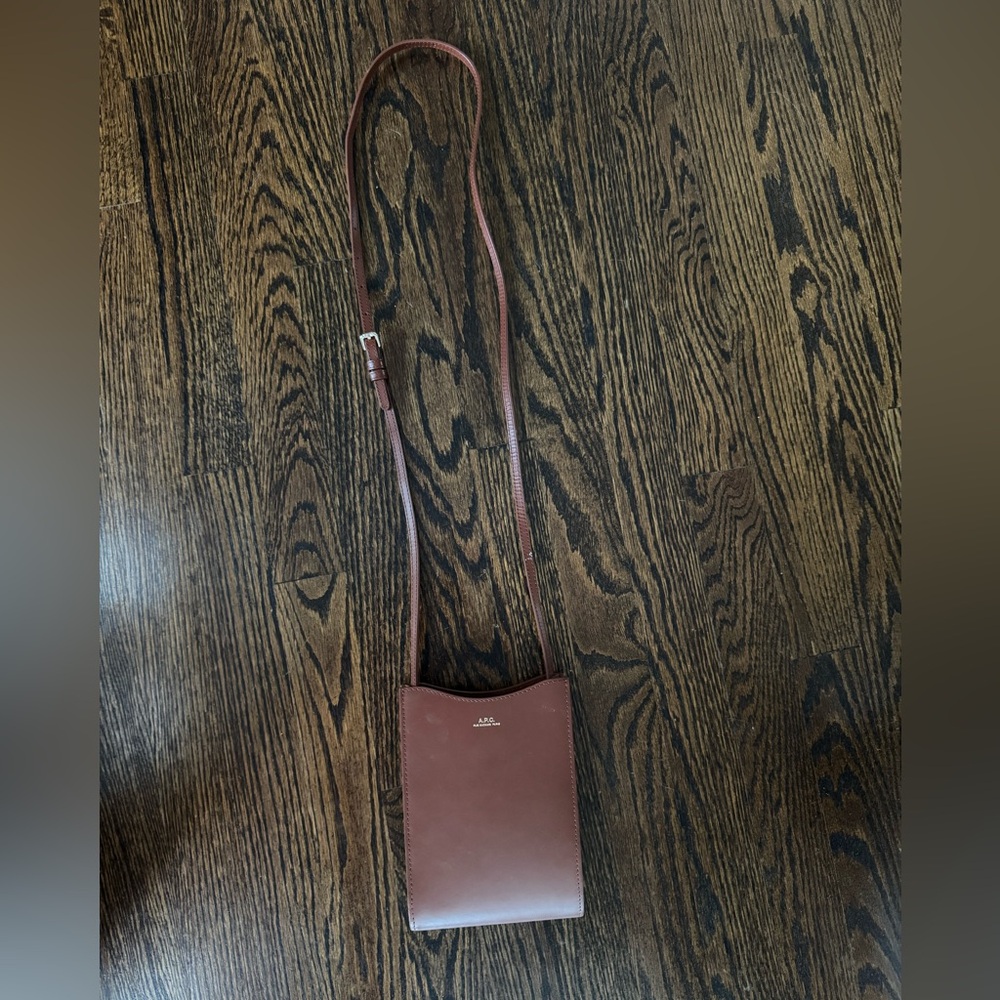 A.P.C. Brown leather bag